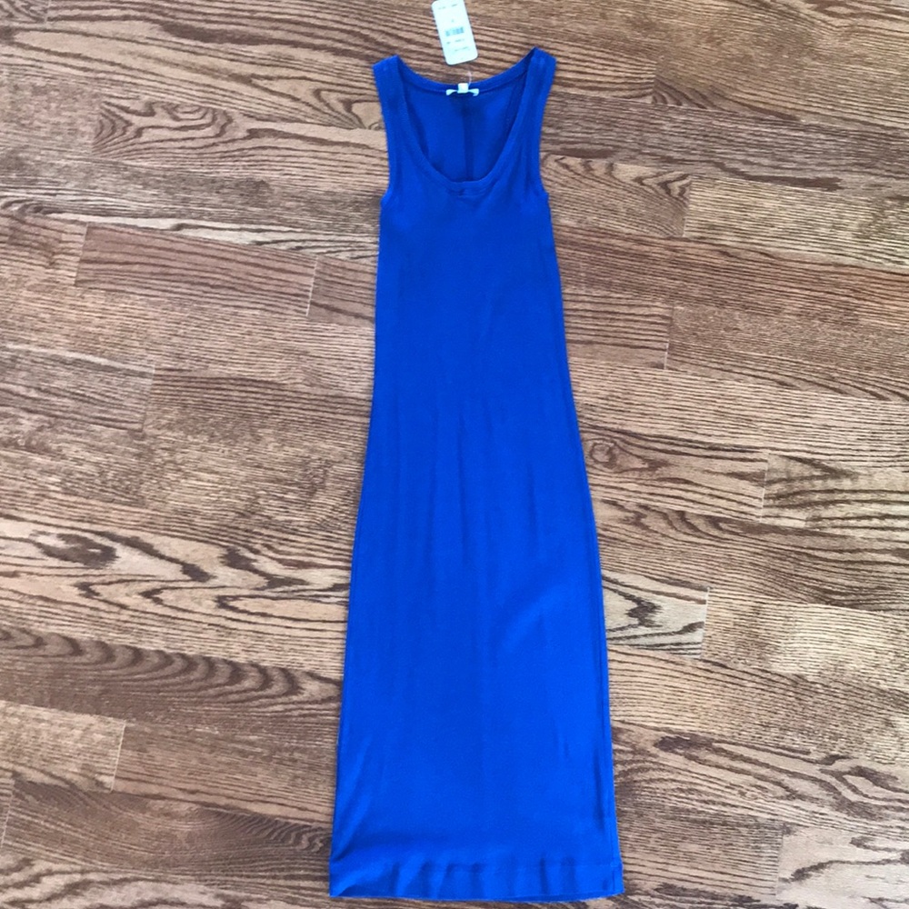Splendid royal blue midi dress